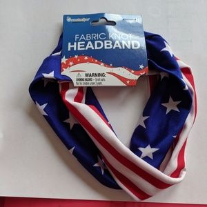 Fabric Knot USA Headband